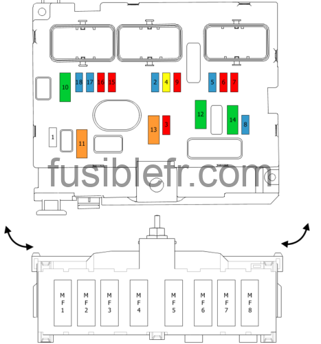 Porte Fusible CITROEN C4 PICASSO 1 – 9662914580 – Occasion